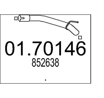 Výfuková trubka MTS 01.70146