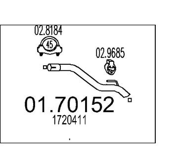 Výfuková trubka MTS 01.70152