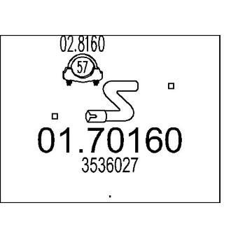 Výfuková trubka MTS 01.70160