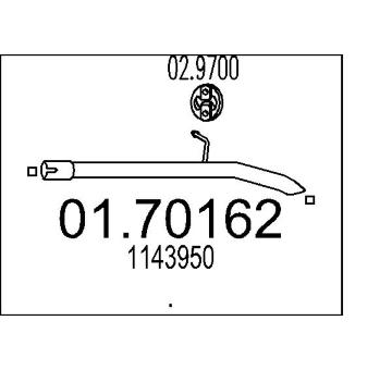Výfuková trubka MTS 01.70162