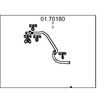 Výfuková trubka MTS 01.70180
