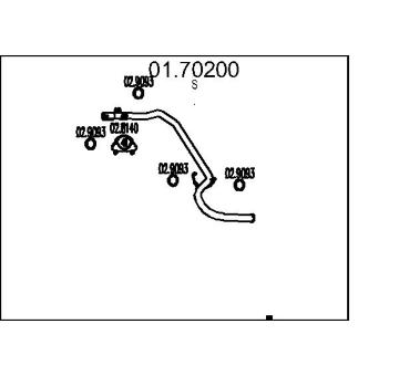 Výfuková trubka MTS 01.70200