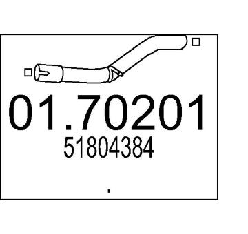Výfuková trubka MTS 01.70201