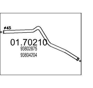 Výfuková trubka MTS 01.70210