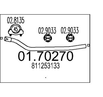 Výfuková trubka MTS 01.70270