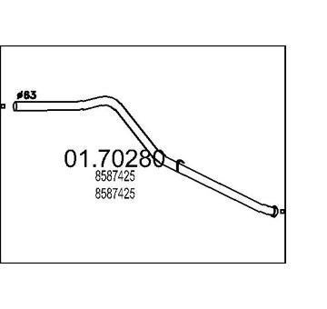 Výfuková trubka MTS 01.70280