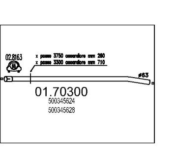 Výfuková trubka MTS 01.70300