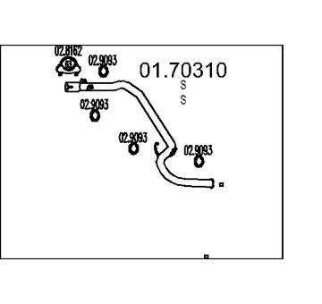 Výfuková trubka MTS 01.70310