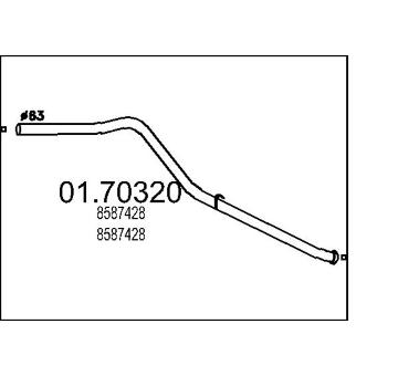 Výfuková trubka MTS 01.70320