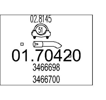 Výfuková trubka MTS 01.70420