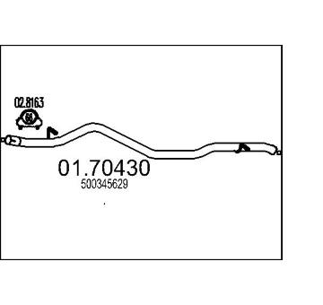 Výfuková trubka MTS 01.70430