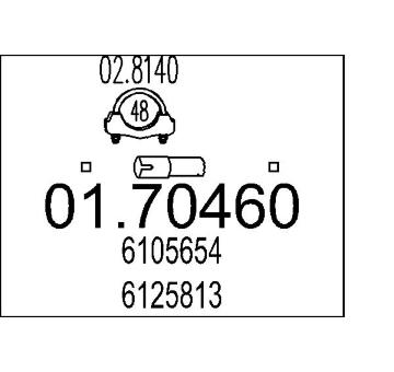 Výfuková trubka MTS 01.70460