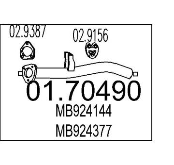 Výfuková trubka MTS 01.70490