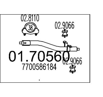 Výfuková trubka MTS 01.70560