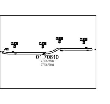 Výfuková trubka MTS 01.70610