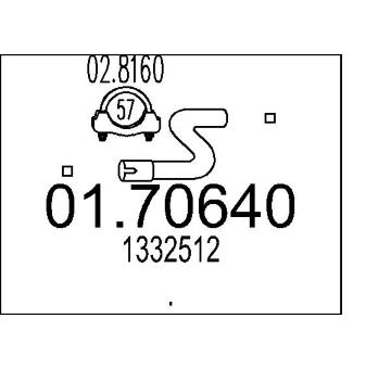 Výfuková trubka MTS 01.70640