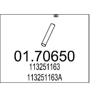 Výfuková trubka MTS 01.70650