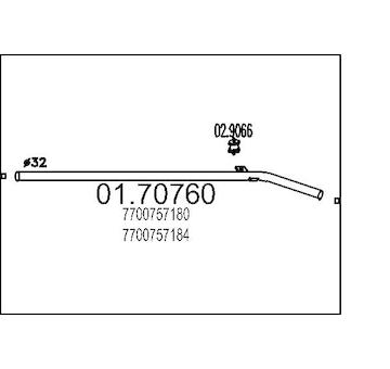 Výfuková trubka MTS 01.70760
