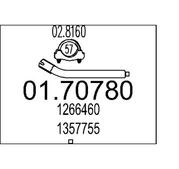 Výfuková trubka MTS 01.70780