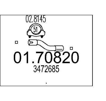 Výfuková trubka MTS 01.70820