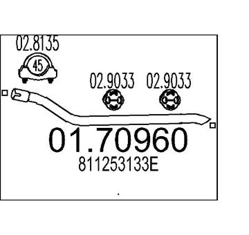Výfuková trubka MTS 01.70960
