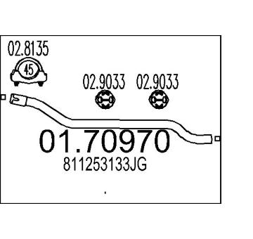 Výfuková trubka MTS 01.70970