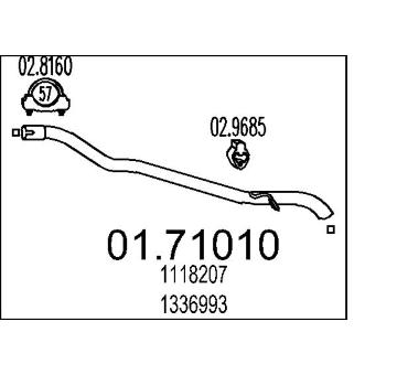 Výfuková trubka MTS 01.71010