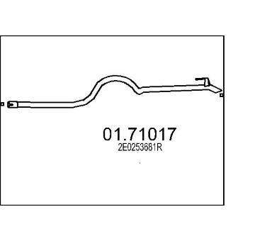 Výfuková trubka MTS 01.71017