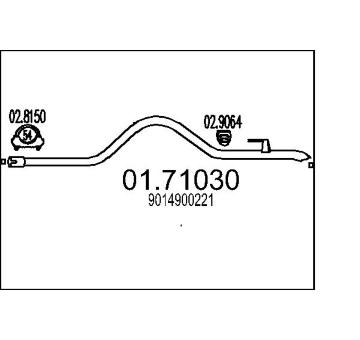 Výfuková trubka MTS 01.71030