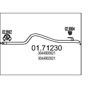 Výfuková trubka MTS 01.71230
