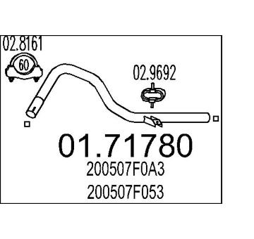 Výfuková trubka MTS 01.71780