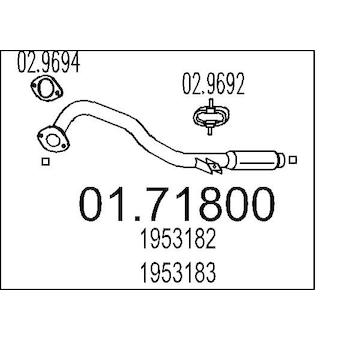 Výfuková trubka MTS 01.71800