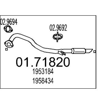 Výfuková trubka MTS 01.71820