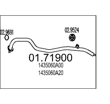 Výfuková trubka MTS 01.71900