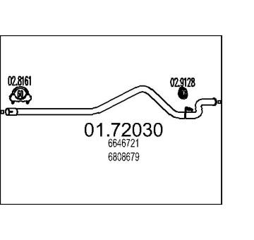 Výfuková trubka MTS 01.72030