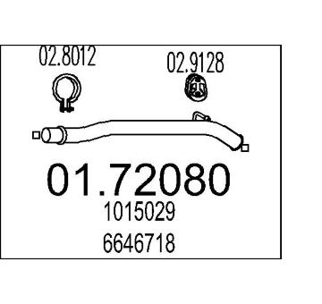 Výfuková trubka MTS 01.72080