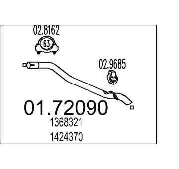 Výfuková trubka MTS 01.72090