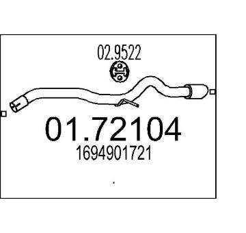 Výfuková trubka MTS 01.72104