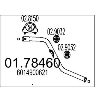 Výfuková trubka MTS 01.78460