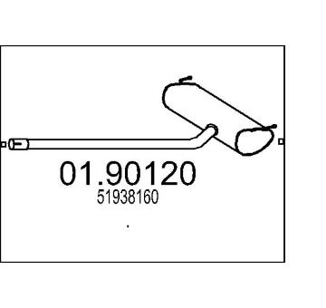 Zadní tlumič výfuku MTS 01.90120