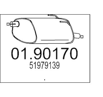 Zadní tlumič výfuku MTS 01.90170