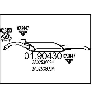 Zadni tlumic vyfuku MTS 01.90430