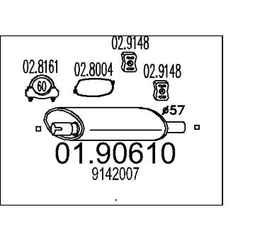 Zadní tlumič výfuku MTS 01.90610