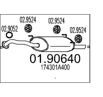 Zadní tlumič výfuku MTS 01.90640