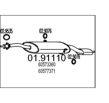 Zadní tlumič výfuku MTS 01.91110