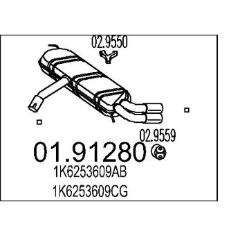 Zadni tlumic vyfuku MTS 01.91280