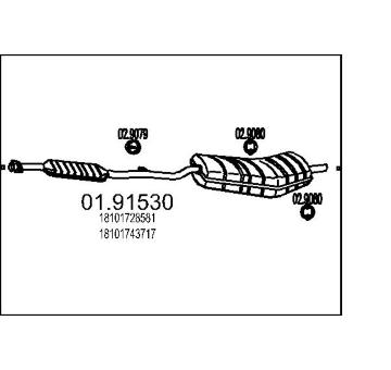 Zadní tlumič výfuku MTS 01.91530