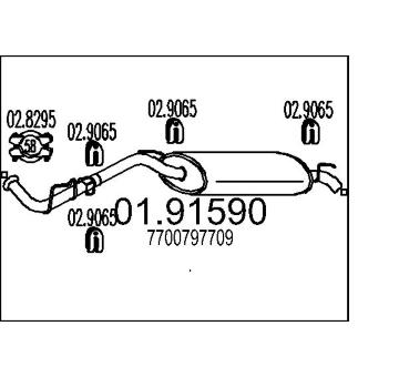 Zadní tlumič výfuku MTS 01.91590