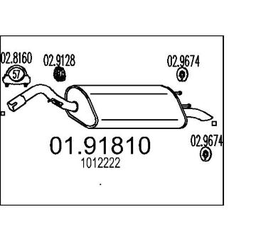 Zadní tlumič výfuku MTS 01.91810