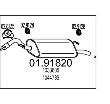 Zadní tlumič výfuku MTS 01.91820